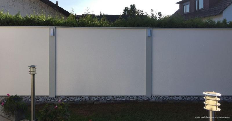 ModulareWandsysteme200mHoeheVarianteIIlichtgrauePfosten